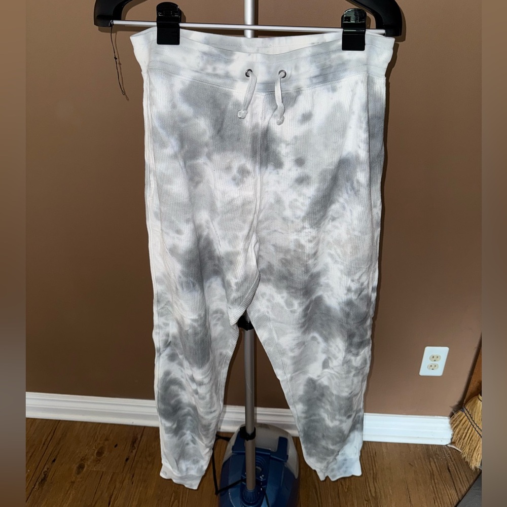 Varsity Gray Tie-Dye Joggers